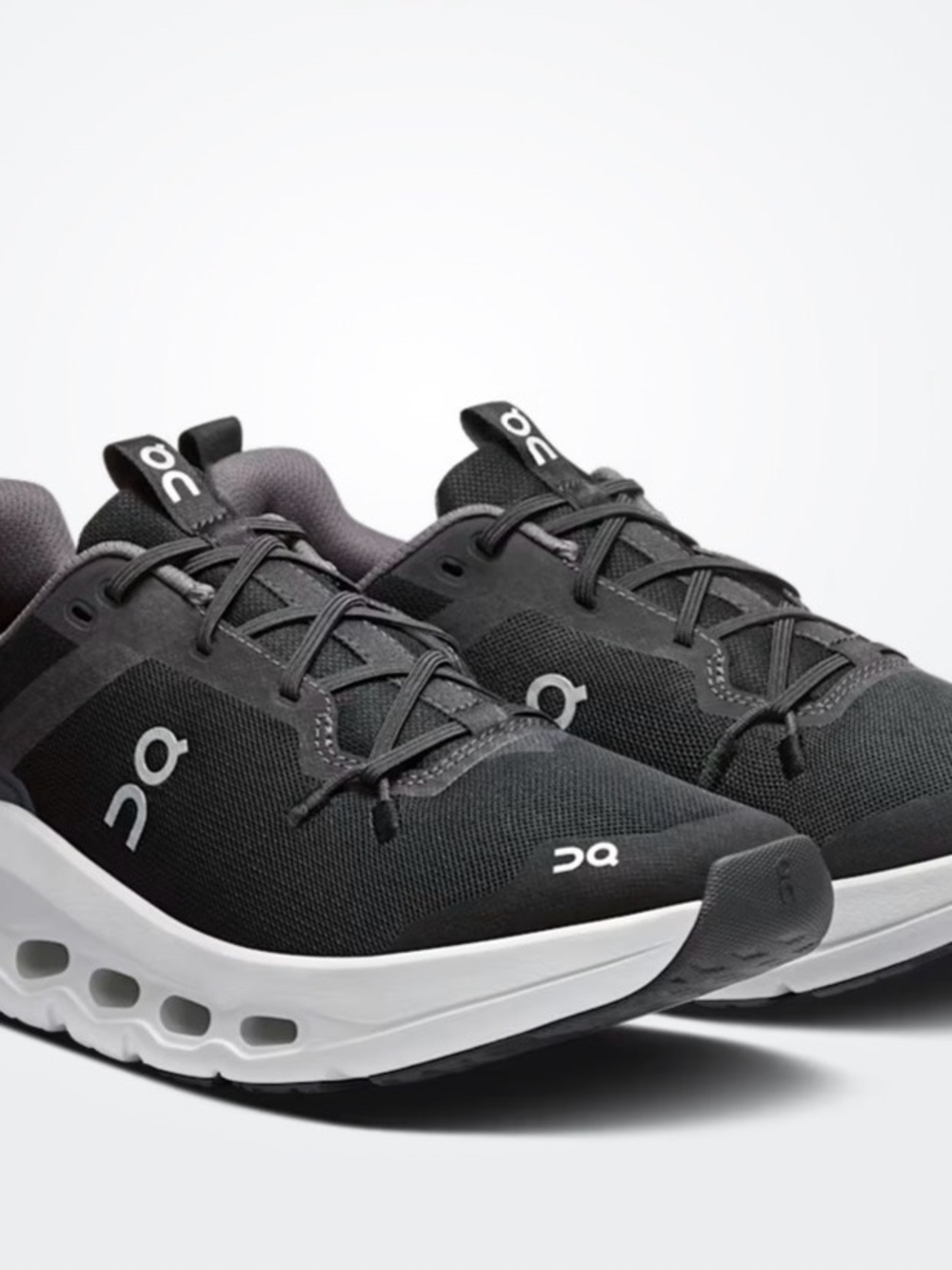 On Running Kids Black and White Sneakers